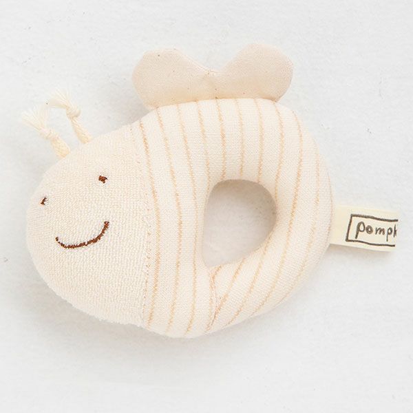 オーガニックコットン みつばちガラガラ petit sac付