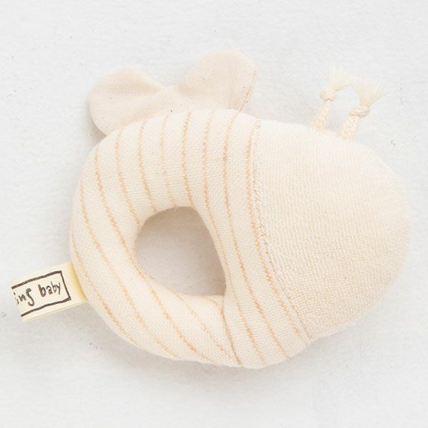 オーガニックコットン みつばちガラガラ petit sac付