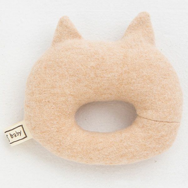 オーガニックコットン にゃんこガラガラ petit sac付