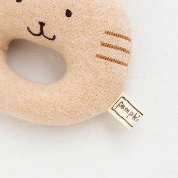 オーガニックコットン にゃんこガラガラ petit sac付