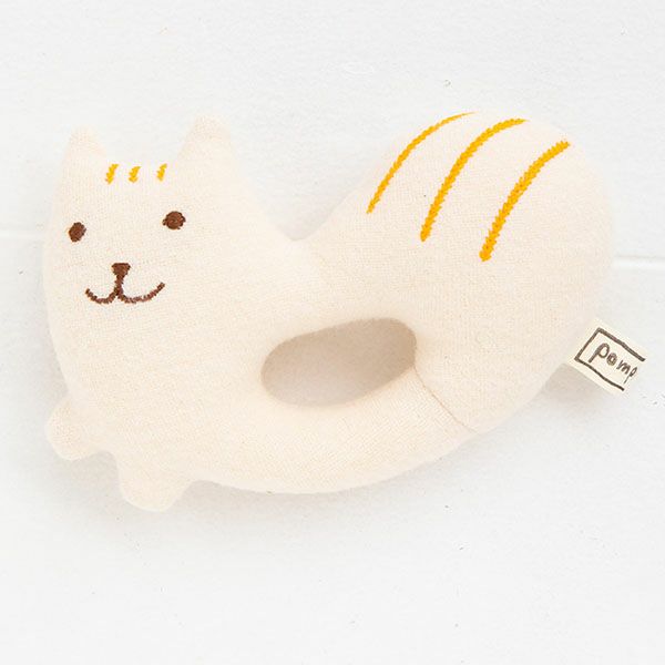 オーガニックコットン シマリスガラガラ petit sac付