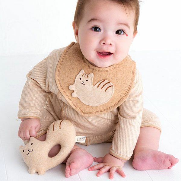 オーガニックコットン シマリスガラガラ petit sac付