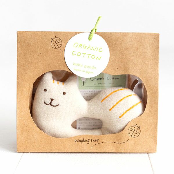 オーガニックコットン シマリスガラガラ petit sac付