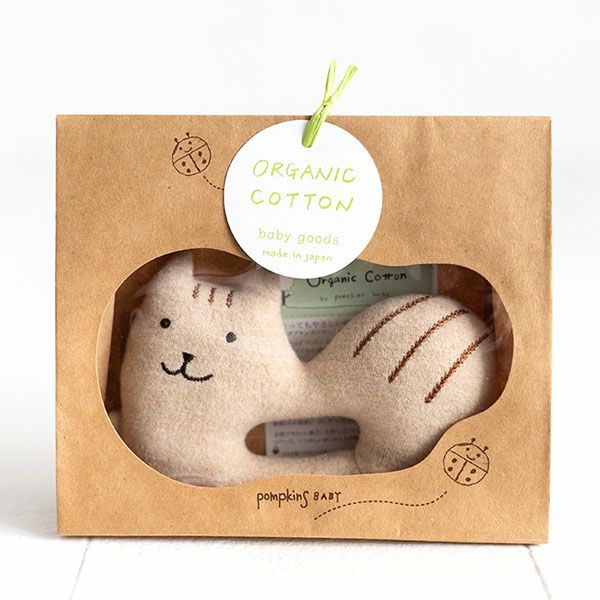 オーガニックコットン シマリスガラガラ petit sac付