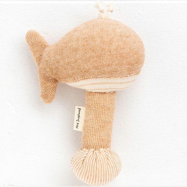 オーガニックコットン くじらスティックガラガラ petit sac付