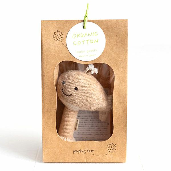 オーガニックコットン くじらスティックガラガラ petit sac付