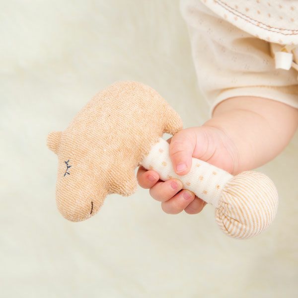 オーガニックコットン カピバラスティックガラガラ petit sac付
