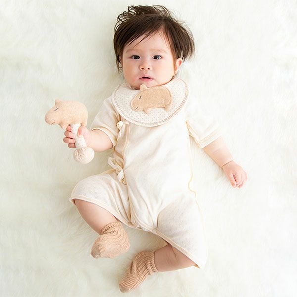 オーガニックコットン カピバラスティックガラガラ petit sac付