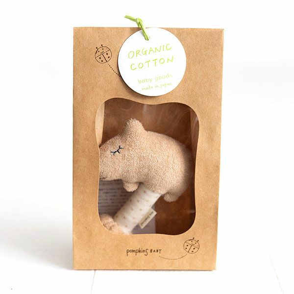 オーガニックコットン カピバラスティックガラガラ petit sac付