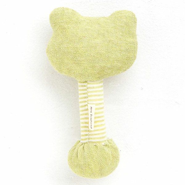 オーガニックコットン かえるスティックガラガラ petit sac付