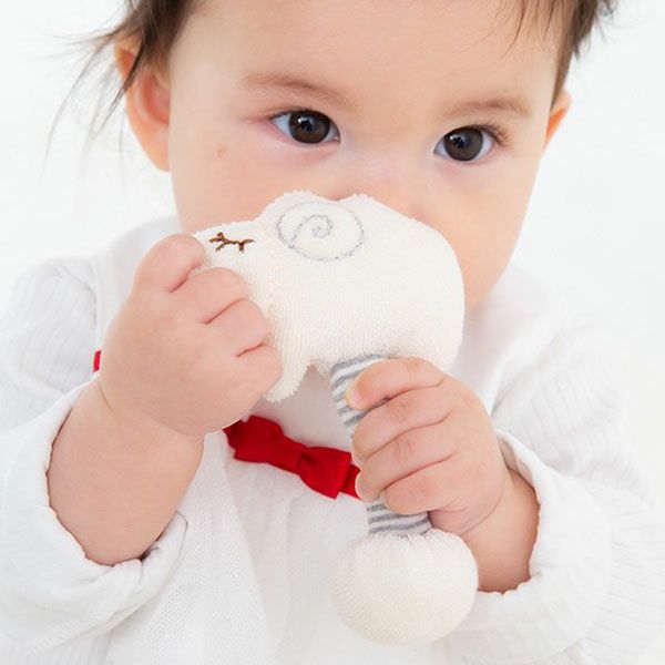 オーガニックコットン ひつじスティックガラガラ petit sac付