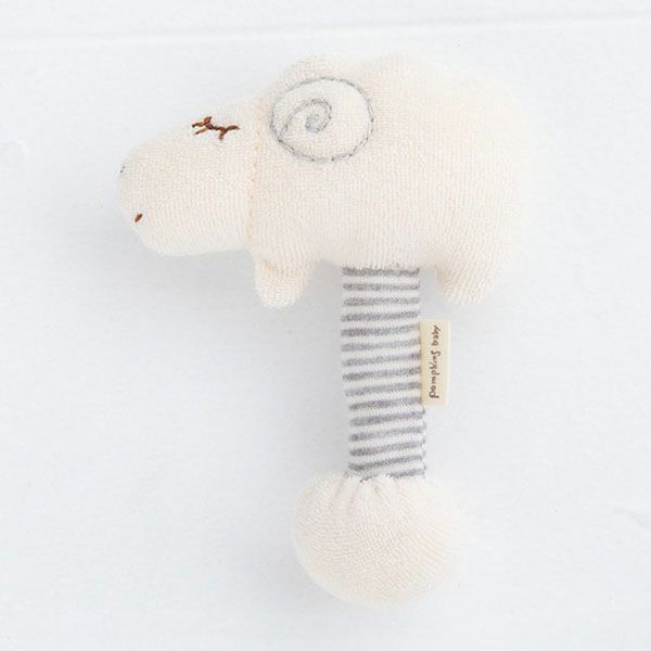 オーガニックコットン ひつじスティックガラガラ petit sac付