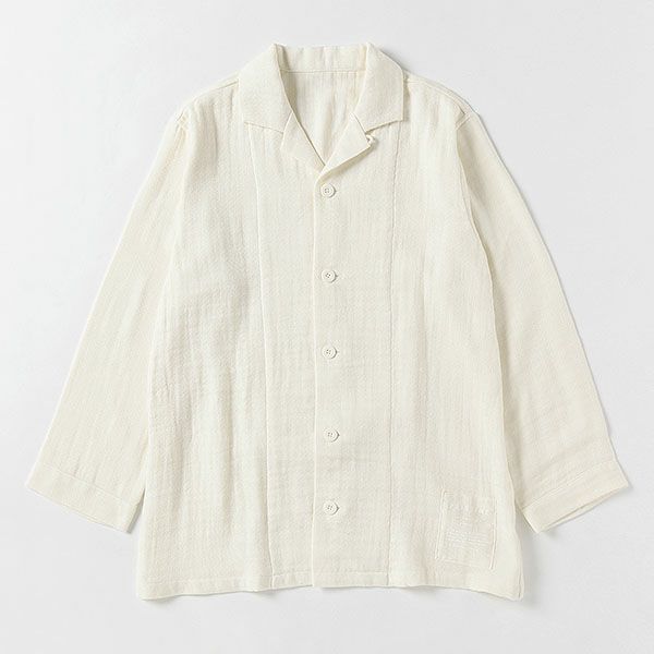 オーガニックコットン 綾Wガーゼパジャマ ナチュラル M