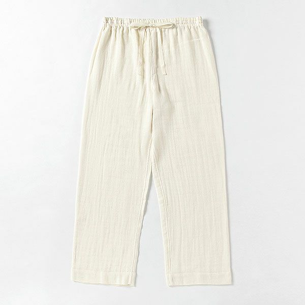 オーガニックコットン 綾Wガーゼパジャマ ナチュラル M