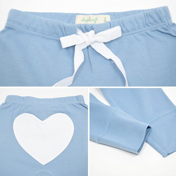 【SALE／20%OFF】 オーガニックコットン ベビー ハートロングパンツ