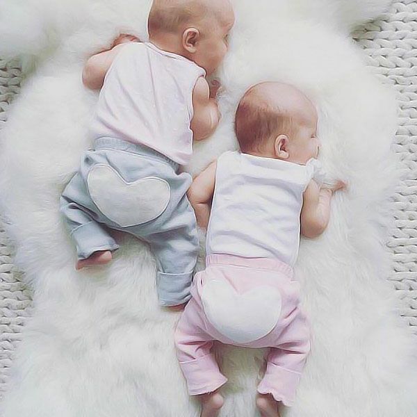 【SALE／20%OFF】 オーガニックコットン ベビー ハートロングパンツ