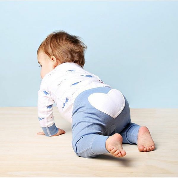 【SALE／20%OFF】 オーガニックコットン ベビー ハートロングパンツ