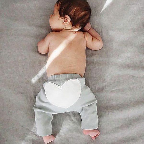 【SALE／20%OFF】 オーガニックコットン ベビー ハートロングパンツ