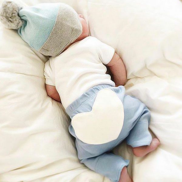 【SALE／20%OFF】 オーガニックコットン ベビー ハートロングパンツ