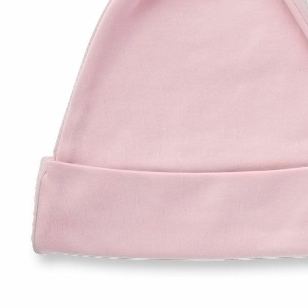 オーガニックコットン ベビー 結び帽