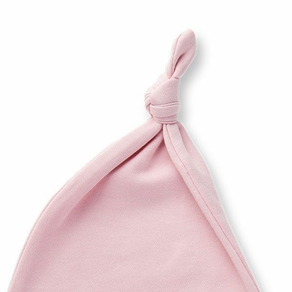 オーガニックコットン ベビー 結び帽