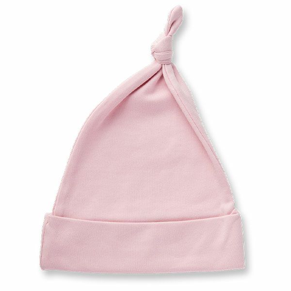 オーガニックコットン ベビー 結び帽