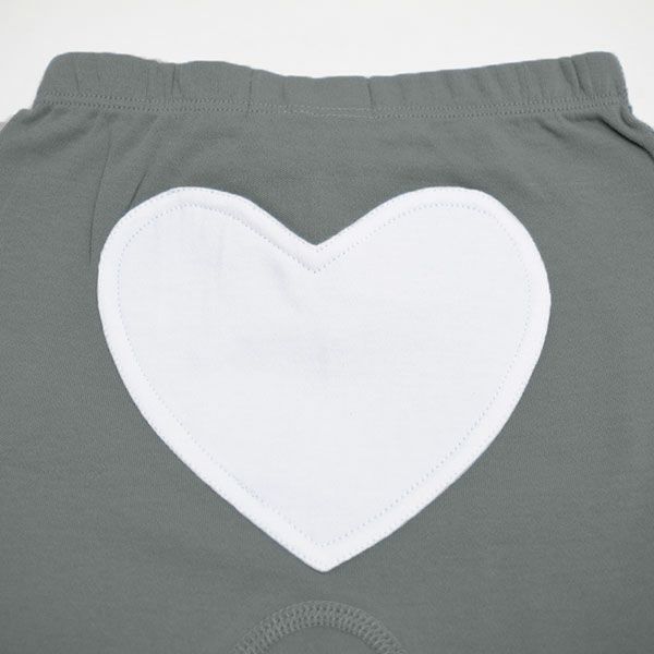 【SALE／20%OFF】 オーガニックコットン ベビー ハートロングパンツ OnTheFarm