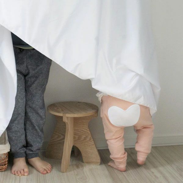 【SALE／20%OFF】 オーガニックコットン ベビー ハートロングパンツ OnTheFarm