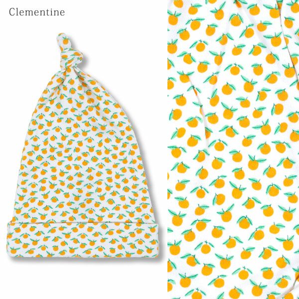 オーガニックコットン ベビー 結び帽 OnTheFarm