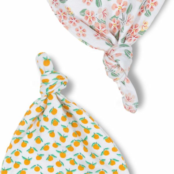 オーガニックコットン ベビー 結び帽 OnTheFarm