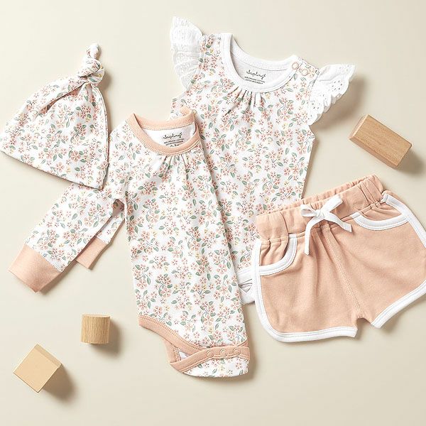 オーガニックコットン ベビー 結び帽 OnTheFarm