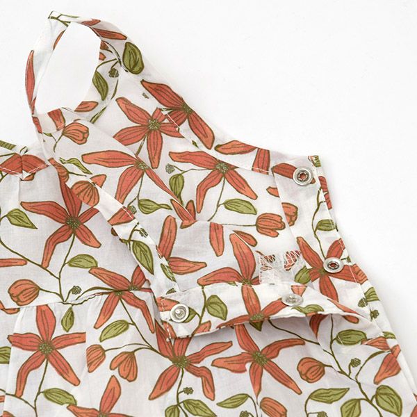 オーガニックコットン ベビー ストラップスーツ