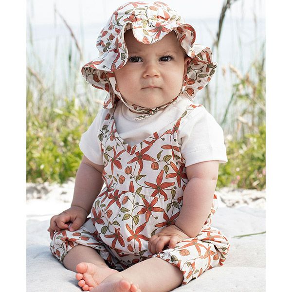 オーガニックコットン ベビー ストラップスーツ