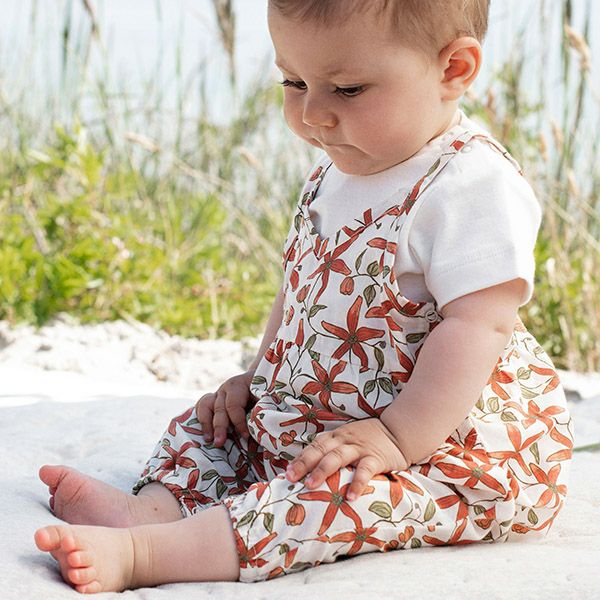 オーガニックコットン ベビー ストラップスーツ