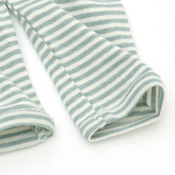 オーガニックコットン ベビー フライスレギンスStripe