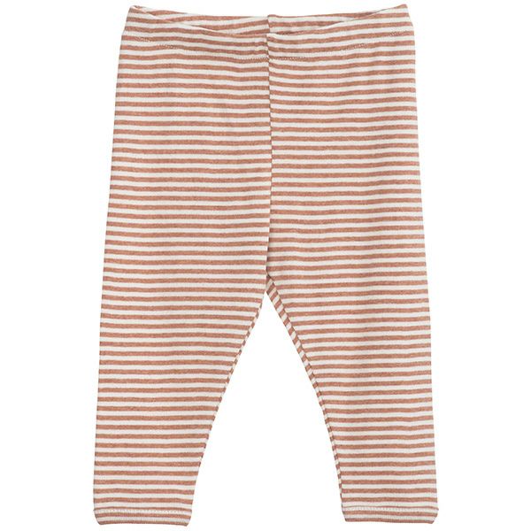 オーガニックコットン ベビー フライスレギンスStripe