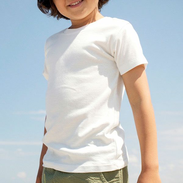 オーガニックコットン キッズ フライスTシャツ (半袖)