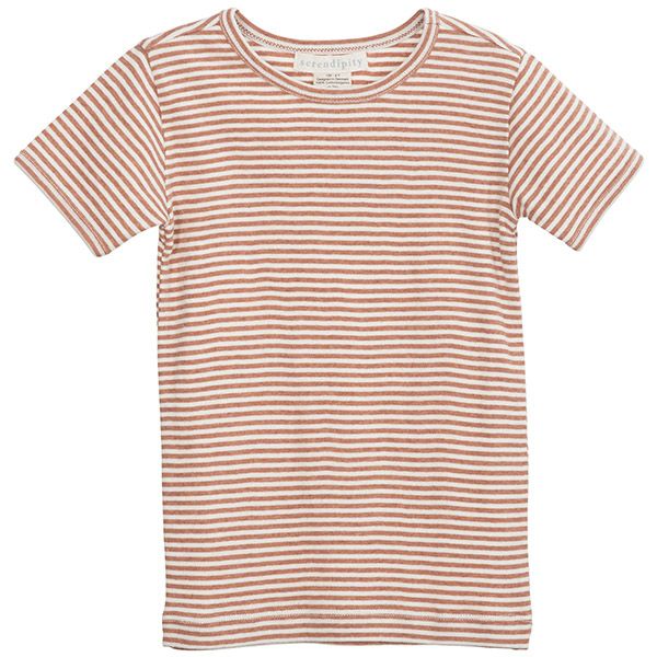 オーガニックコットン キッズ フライスTシャツStripe (半袖)