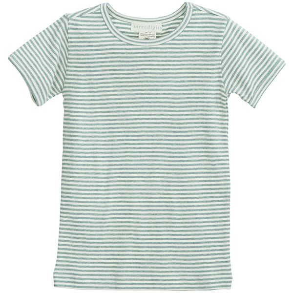 オーガニックコットン キッズ フライスTシャツStripe (半袖)