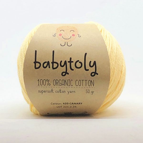オーガニックコットン Supersoft Cotton yarn 50g Canary