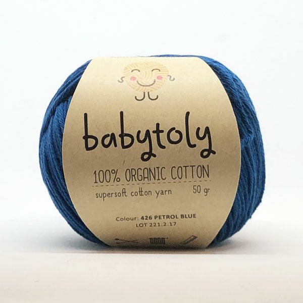 オーガニックコットン Supersoft Cotton yarn 50g Petrolblue