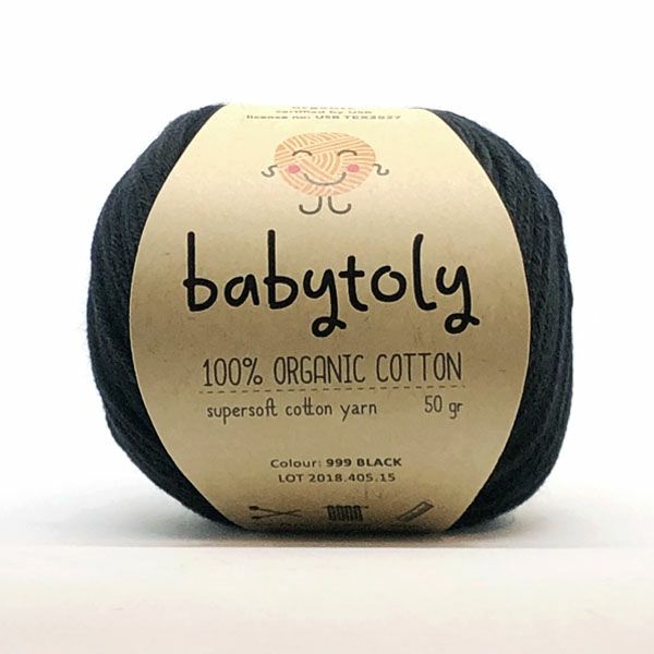 オーガニックコットン Supersoft Cotton yarn 50g Black