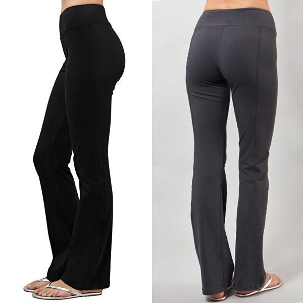 オーガニックコットン ブーツカットパンツ