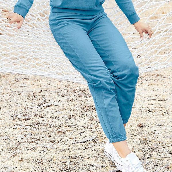 【SALE／20%OFF】オーガニックコットン フリースハイウエストトラックパンツ