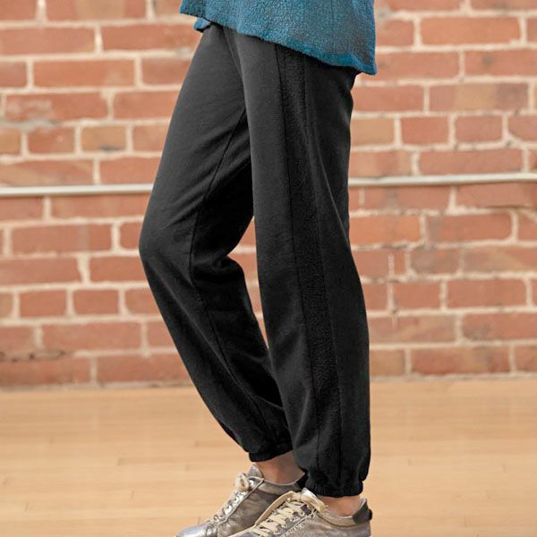 【SALE／20%OFF】オーガニックコットン フリースハイウエストトラックパンツ