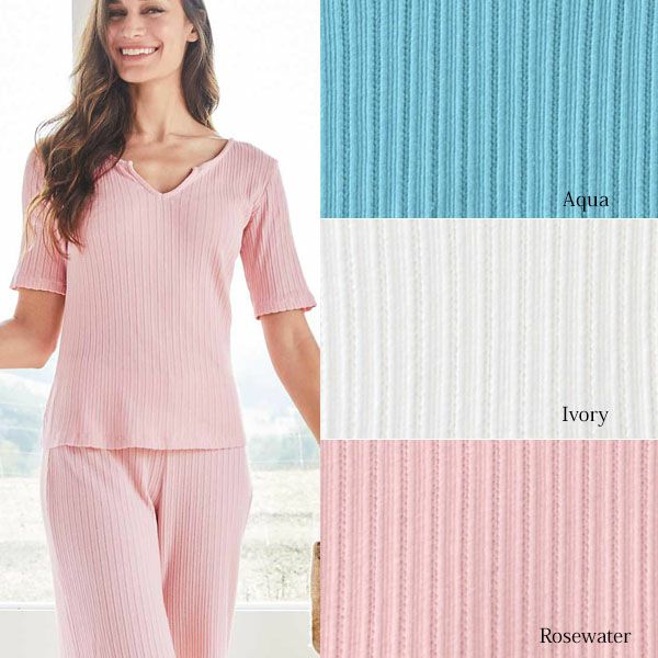 オーガニックコットン ポインテル スプリットネックＴシャツ(半袖)