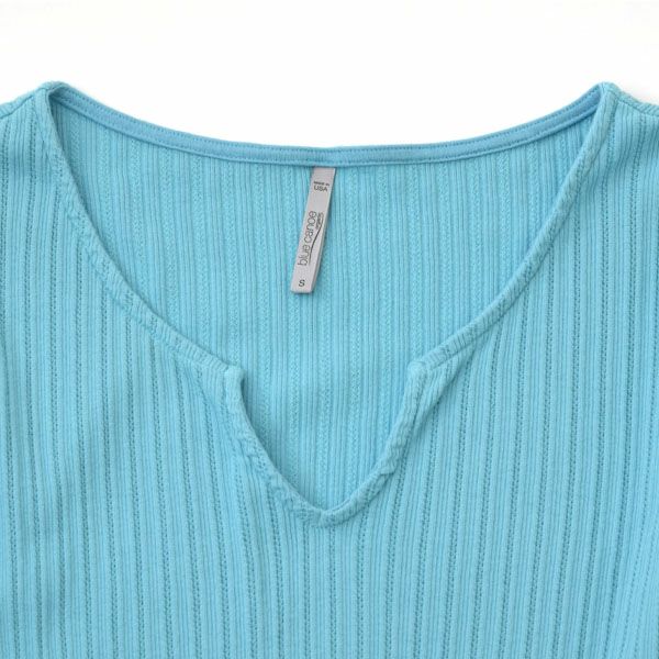 オーガニックコットン ポインテル スプリットネックＴシャツ(半袖)