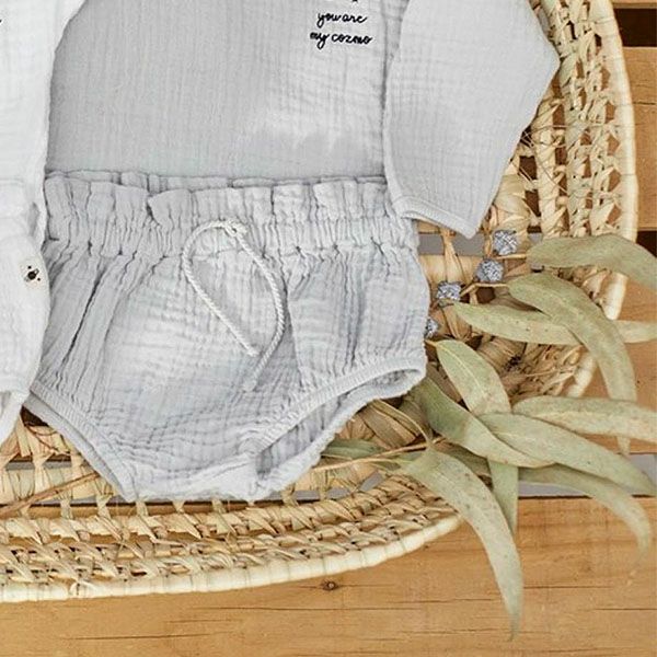 オーガニックコットン ベビーガーゼブルマ