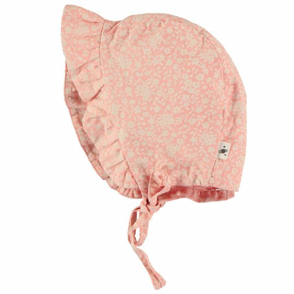 オーガニックコットン ベビーフローラルボンネット