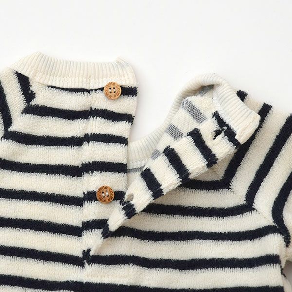 オーガニックコットン ベビーテリーロンパース(半袖)